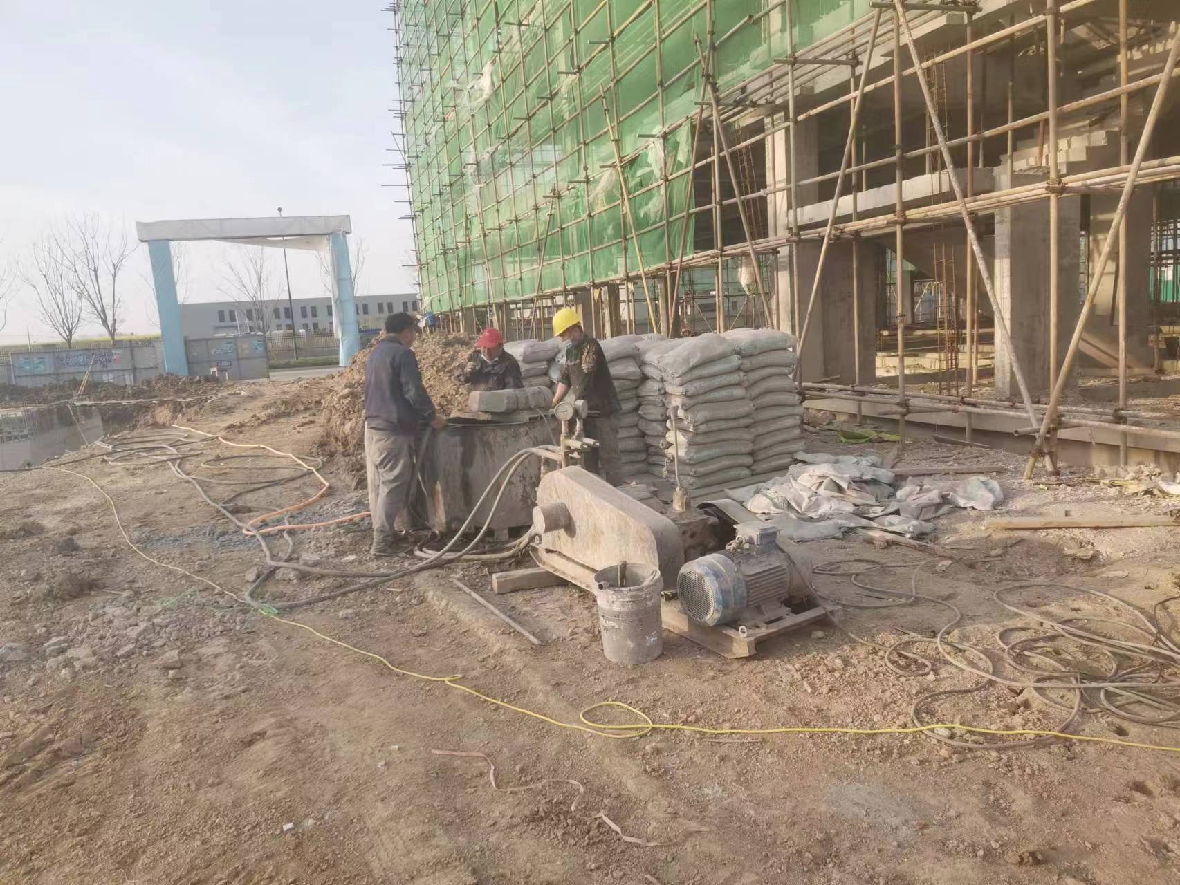 方城别墅下沉注浆